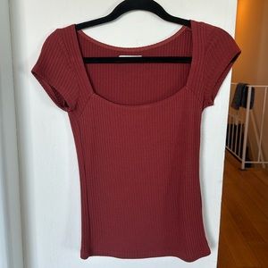 Reformation Bardot Knit Top